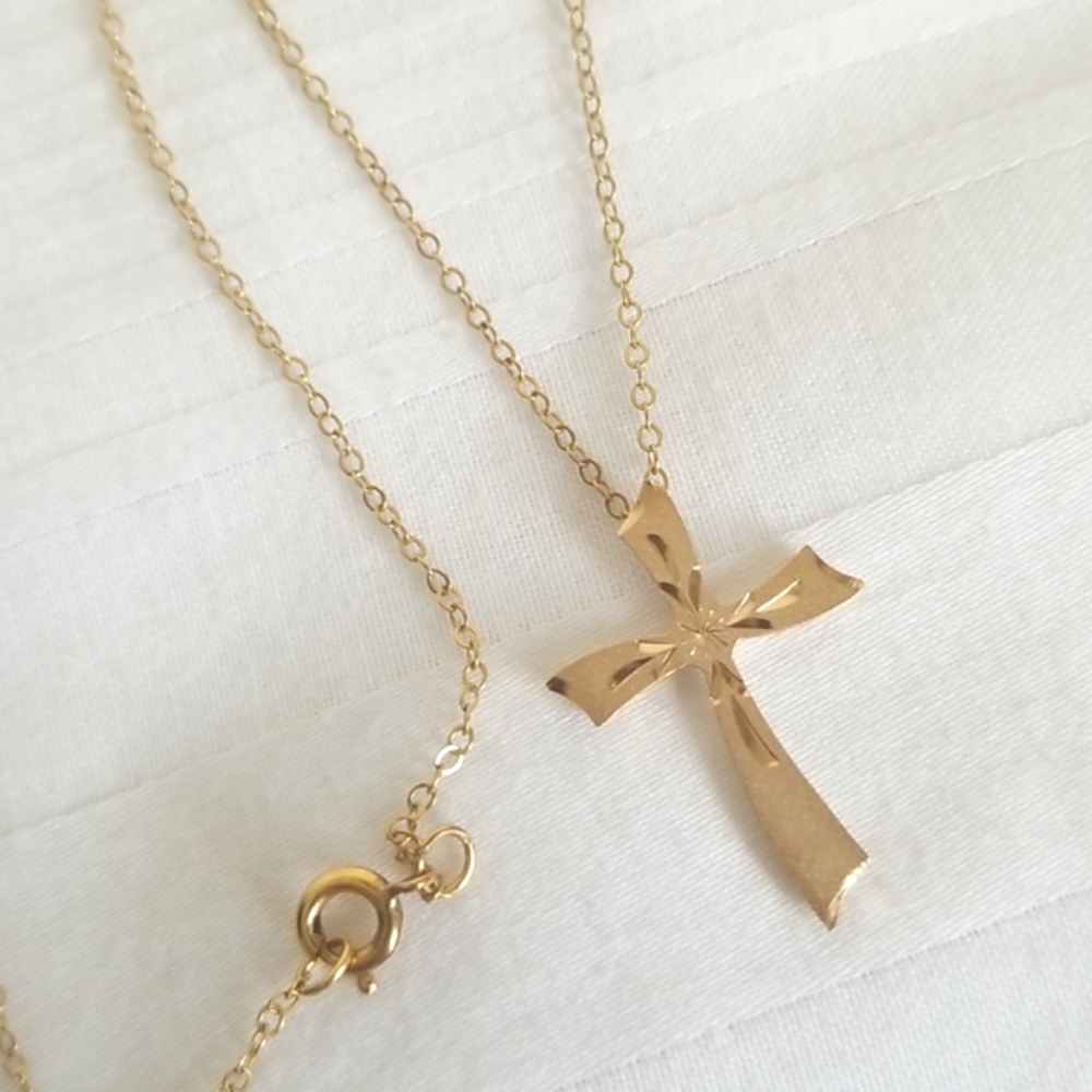 14K GF Cross Necklace